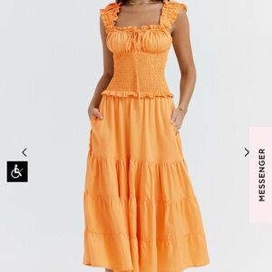 BRAND NEW HOUSE OF CB Smocked Maxi Dress